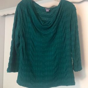 Laura Scott 3/4 sleeve cowl neck shirt